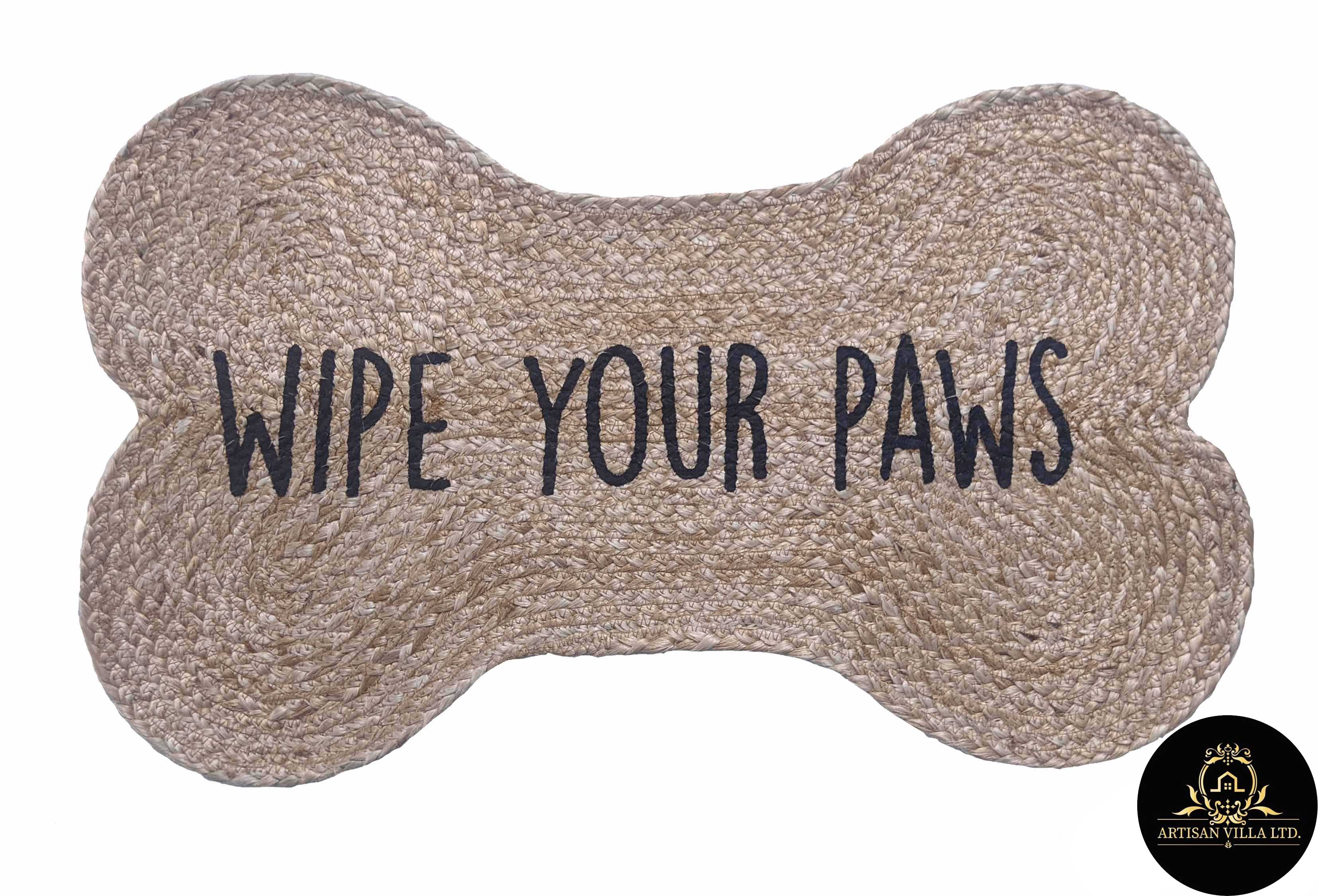 Jute Dog Bone Mat